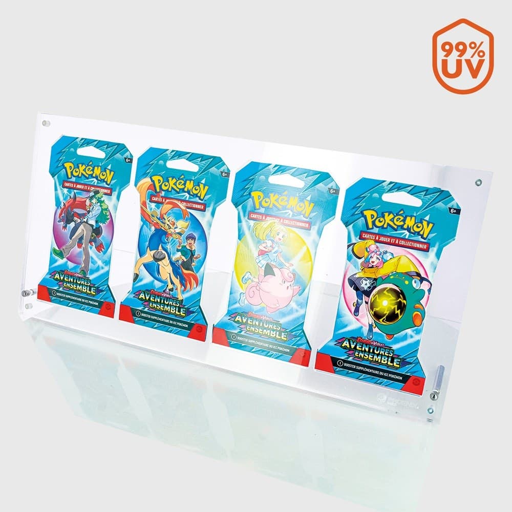 PHOENIX SHIELD 4 Slots Acrylic Pokemon Booster Form Pack Art Set