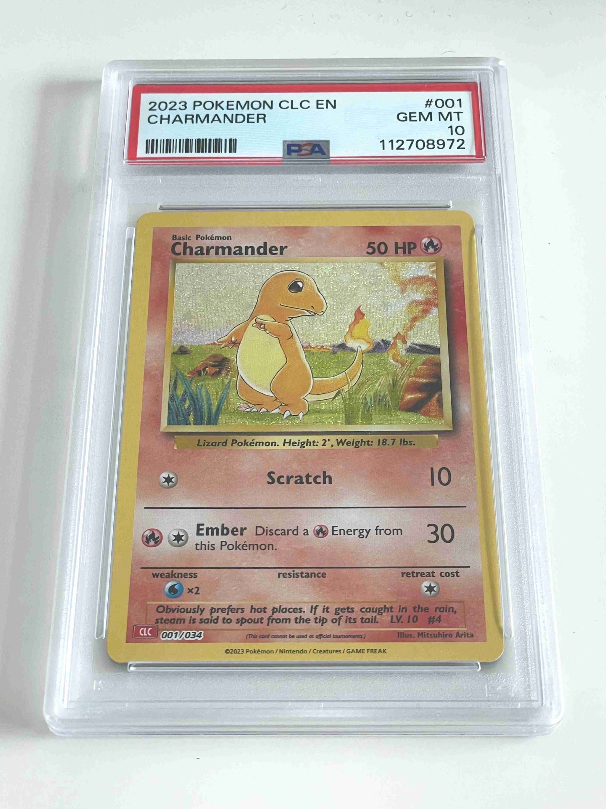 Charmander Pokémon TCG Classic 001/034 PSA 10