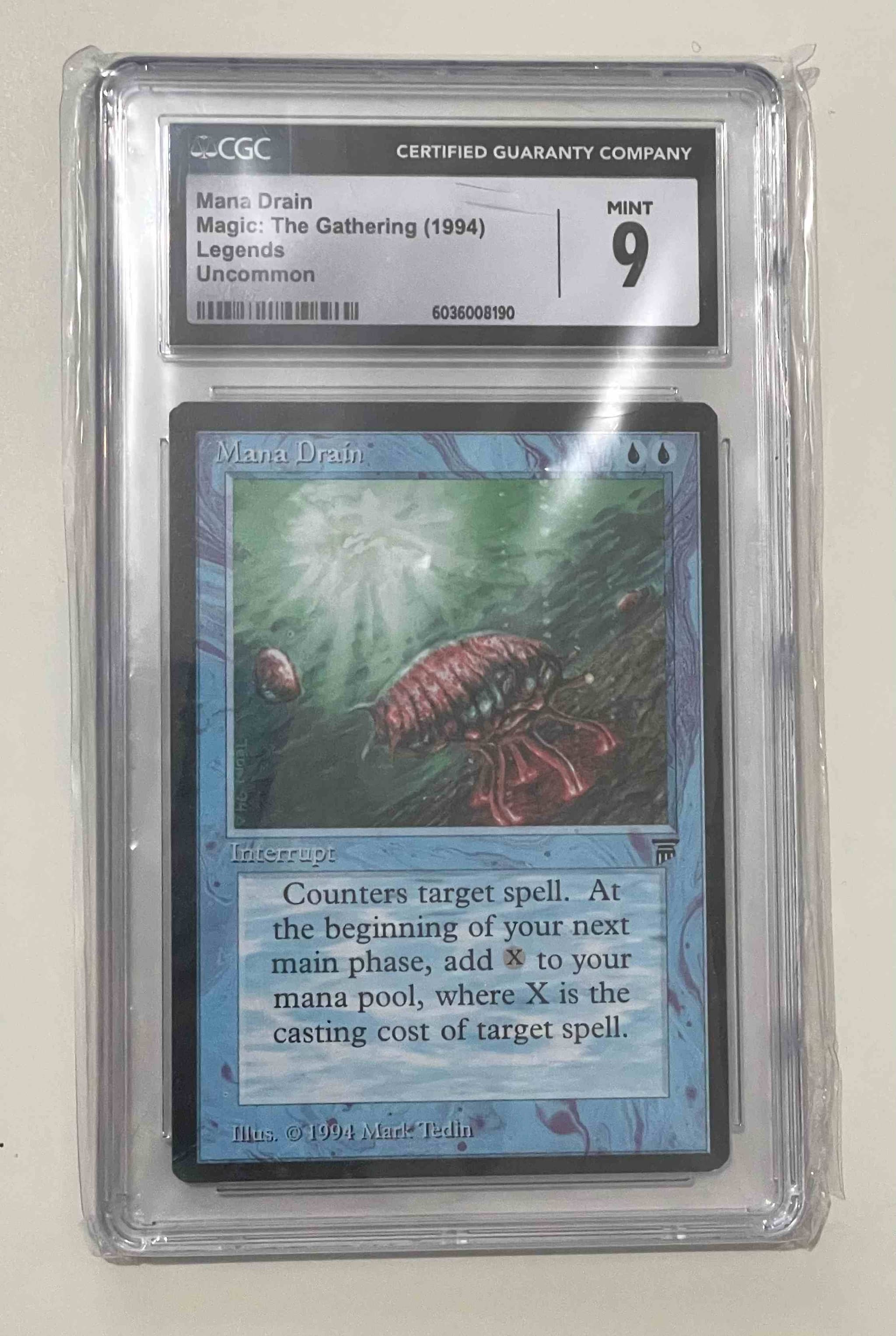 Mana Drain Legends CGC 9