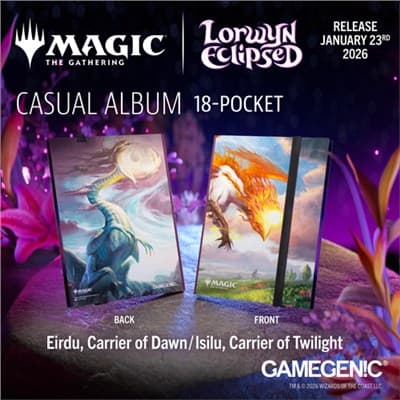 GAMEGENIC Magic: The Gathering - Lorwyn Eclipsed - 18-Pocket Album - Eirdu/Isilu