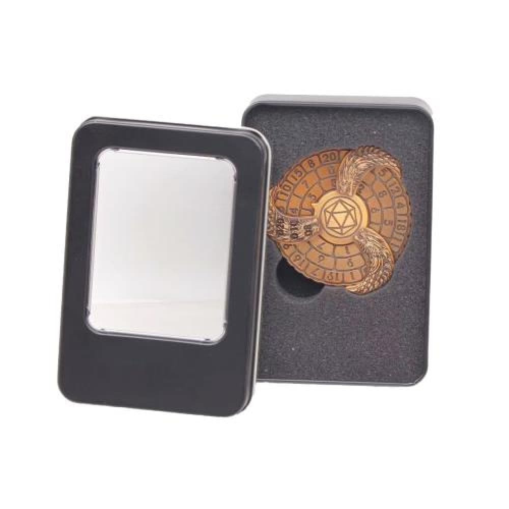 EPIC FORGE Gold spinner dice in metal box