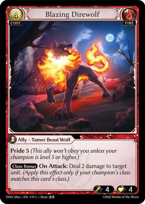 Blazing Direwolf