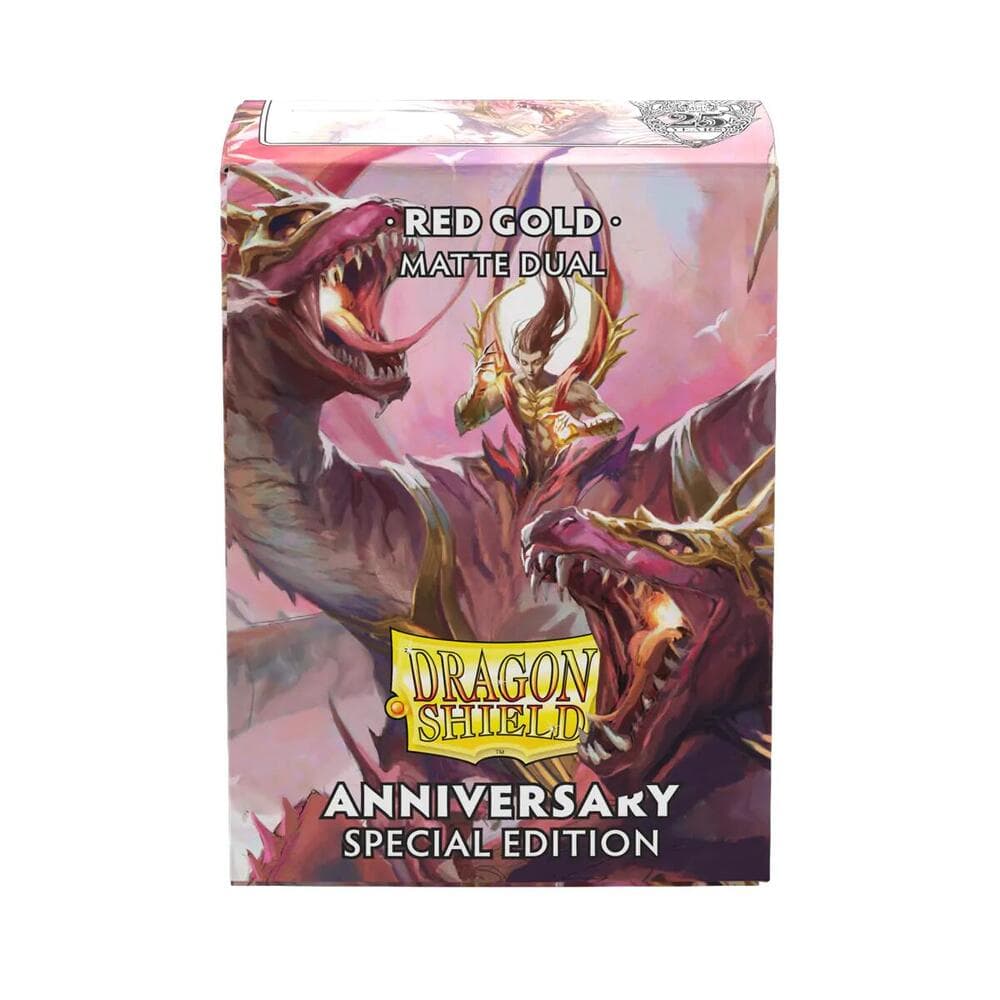Dragon Shield Dual Matte: Anniversary Special Edition - Pomegranate & Gold (100-pack)