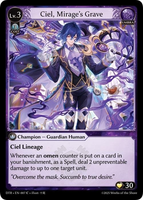 Ciel, Mirage's Grave